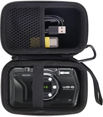 RICOH - WG-6 ブラック  M333 Amazon.co.jp: RICOH WG-6 ブラック 本格防水カメラ 20メートル